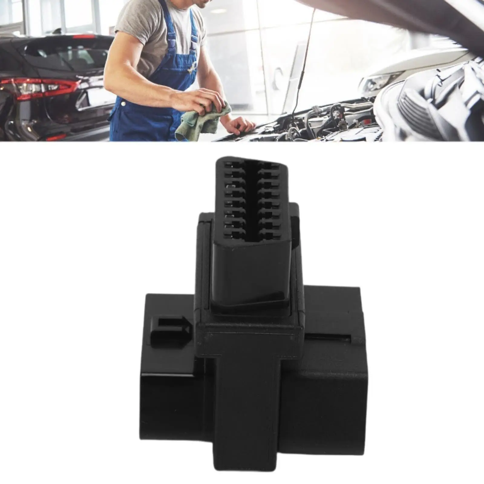 موصل تمديد obd2 للسيارة احترافي سهل التركيب ومقسم obd2