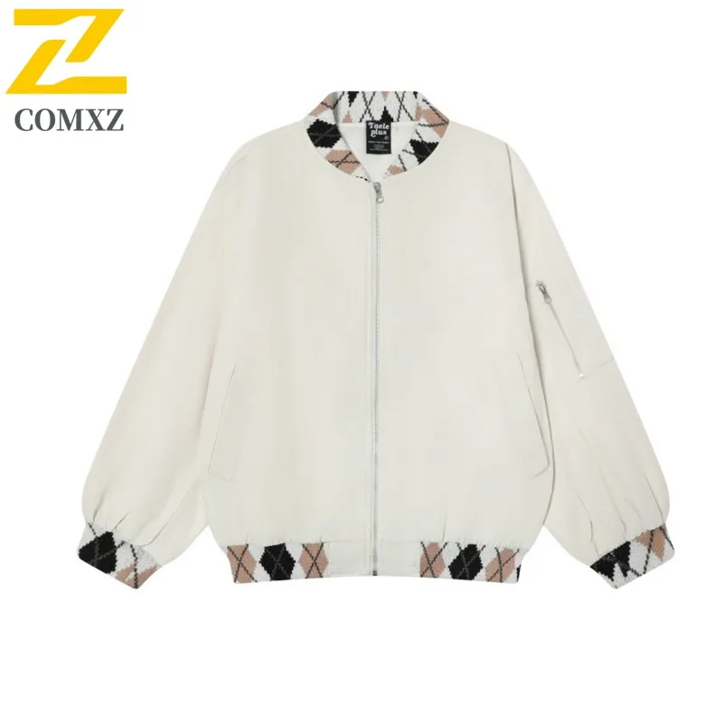 

COMXZ мужские куртки минималистичный выходный прогул осень универсальный стиль дорожная острая университетская куртка повседневное прогулочное удобное дизайнерское пальто