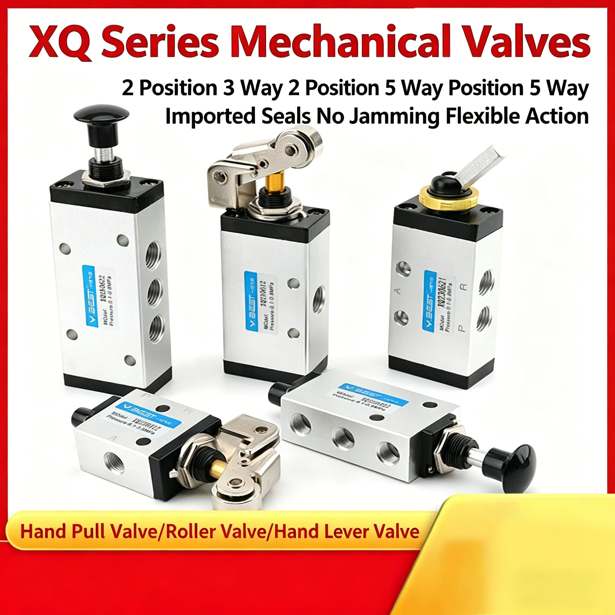 Xinyi type XQ230410 XQ25061 230610 250410 Two Position Three Way Top Stem Valve Pneumatic Mechanical Valve Mechanical hand valve