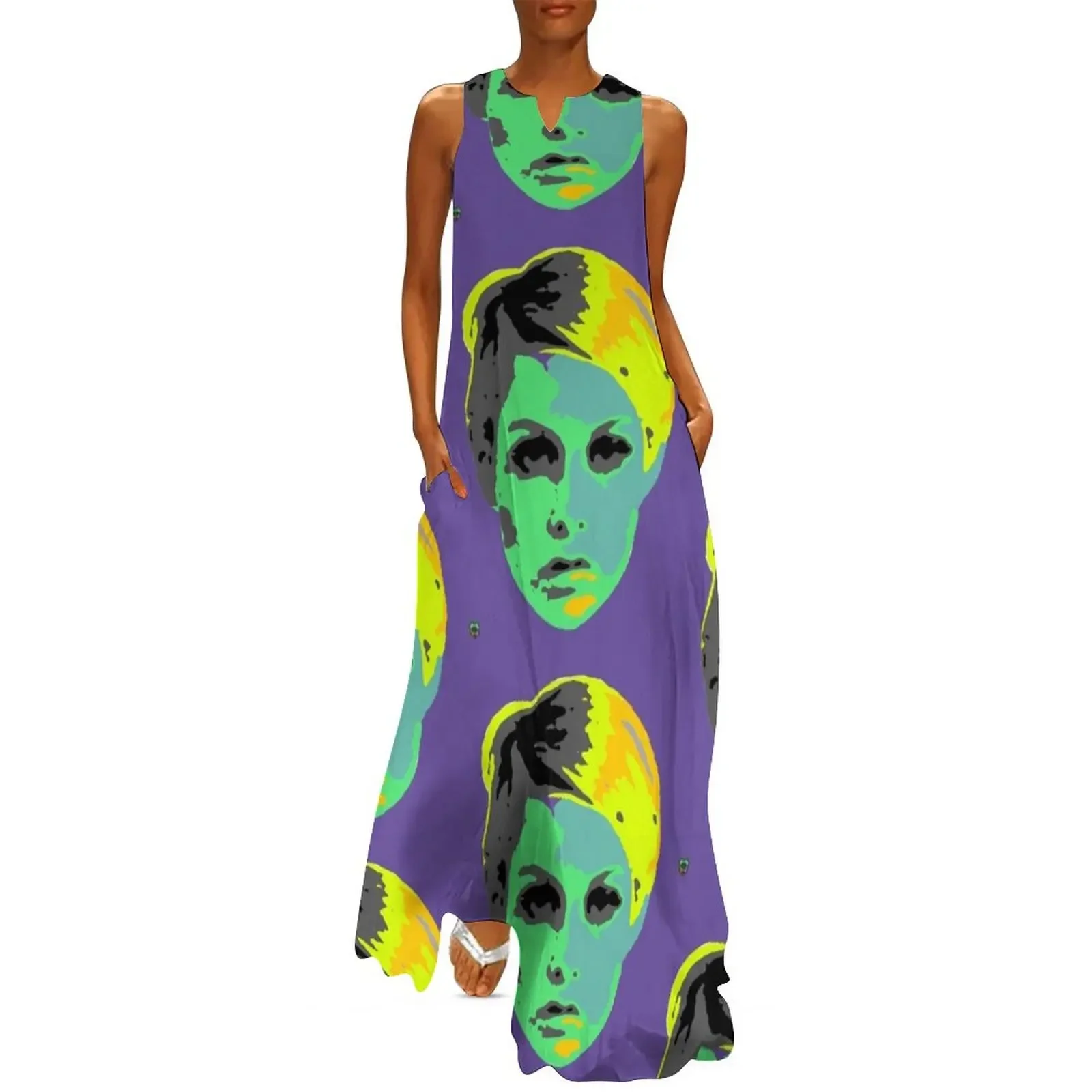 

POP ART 1960S Long Dress long sleeve dress summer dress for women 2025 dresses summer woman 2025