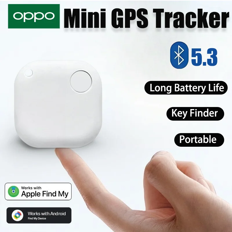 

OPPO IOS Andriod Systerm Mini Smart GPS Tracker AirTag Anti-loss Device for Kids Pet Key Finder Bluetooth 5.3 Pet Smart Tag