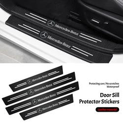 Car Door Sill Anti Scratch Protector Sticker Decals For Mercedes Benz AMG W203 W206 W220 W205 W211 W212 W201 W210 W108 W169 W177