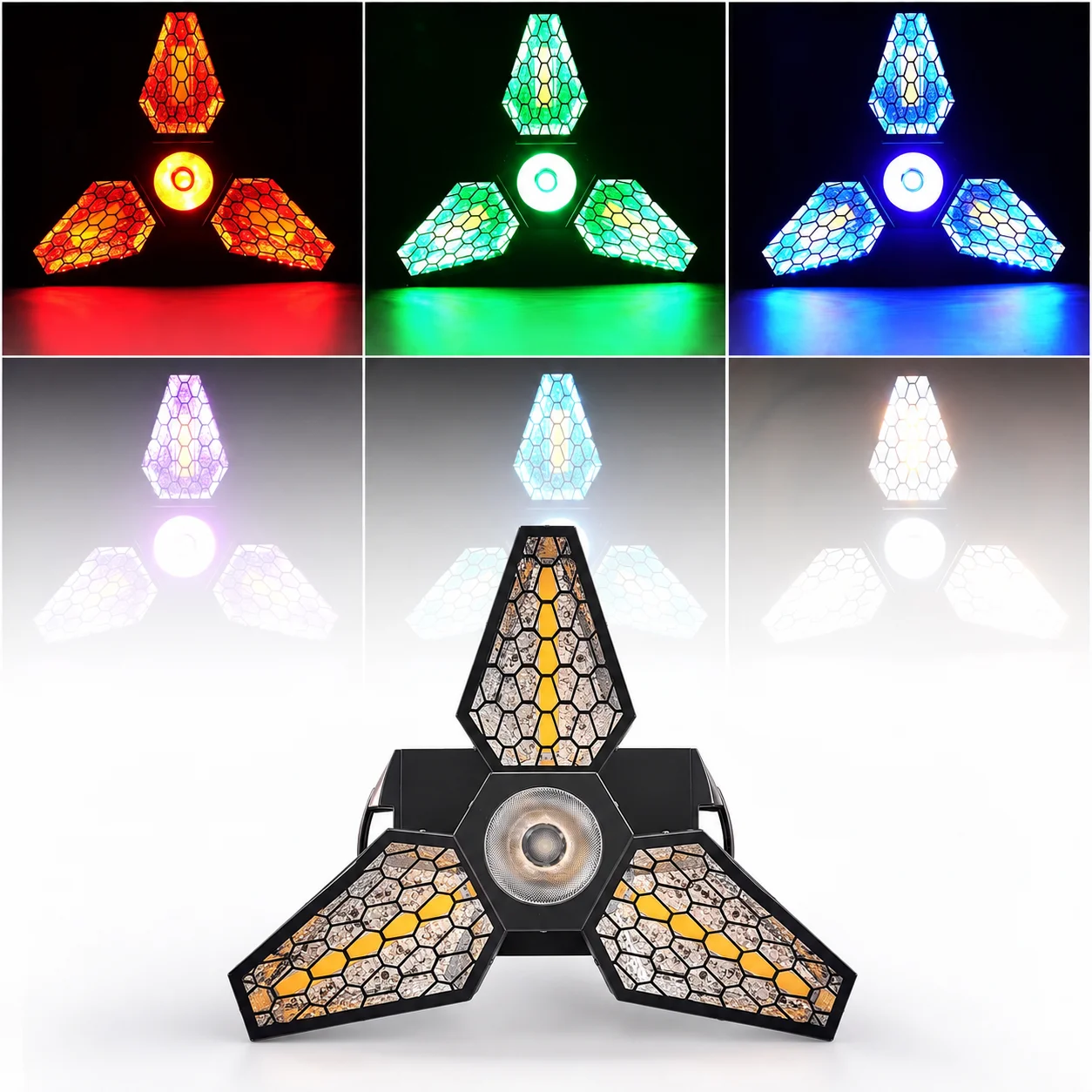 Mini Retro Lights Dj Maple Leaf Rotating Stage Light Cob Flash Effect Party Bar Beam Dyeing Performance Disco Effect Light