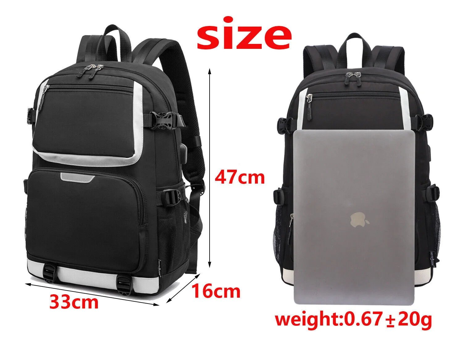 Game Mochila Genshin Impact Keqing Paimon Nylon Backpack Men Women Rucksack Shoulder Travel Bags Student School Bags Gift