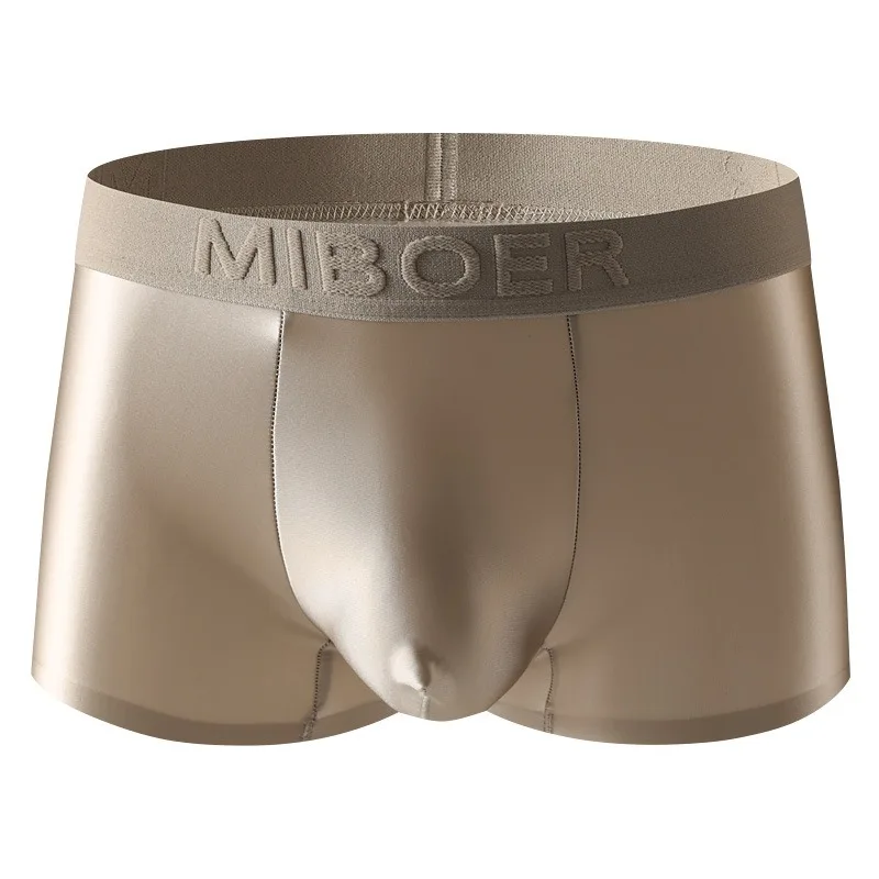 Men's underwear ice silk non-marking boxer shorts summer thin breathable underpants