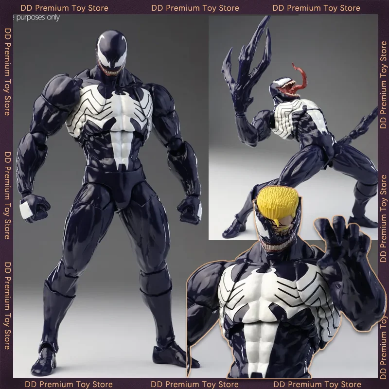 

New Pre-sale Mess Toys Lethal Neighbor Venom Action Figure Spider Man Anime Figure Symbiotic Black Suit Figurine Model Toys