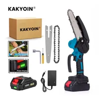 6 Inch 1500W Mini Chainsaw Electric Pruning Saw Cordless Electric Saw Handheld ChainSaw Woodworking Cutting Tool