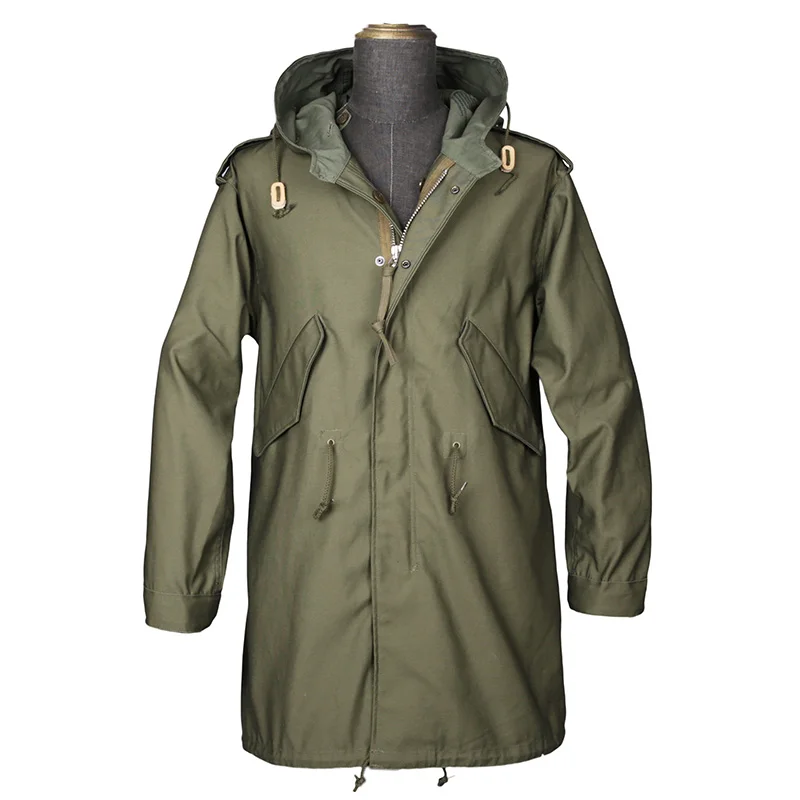 

M51 The PARKA trench coat fishtail style overcomes the M1951 military overcoat long men's loose style