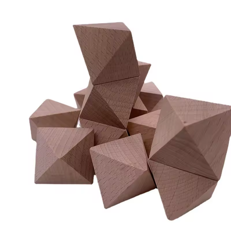 1 piece Wooden Blank 8 Sided Dice Sieve DIY Board Game Accessories