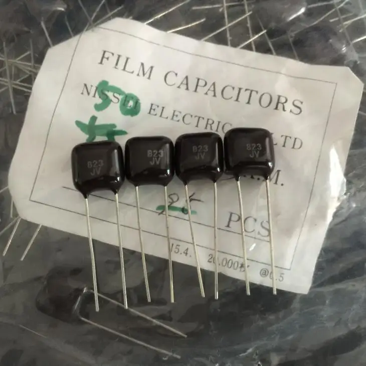 20Pcs Suitable for Shuangxin 63V 0.082UF 823G 2% Fever Tin Film Metal Film Audio Capacitor