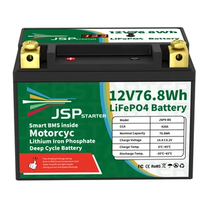 Lithium-Eisenphosphat-Motorradbatterie, LifePO4-Batterien, JSP9-BS, 12,8 V, 71,8 WH, CCA, 420A, BMS, YTX9-BS 10 Hauptverkaufsmotorradbatterien verwendet - №9
