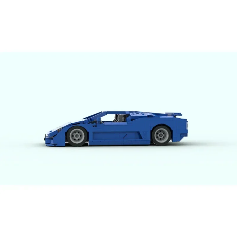 MOC-138060 azul novo eb110 supercar corrida bloco de construção modelo 1017 peças moc criativo crianças natal blocos de construção brinquedo presente