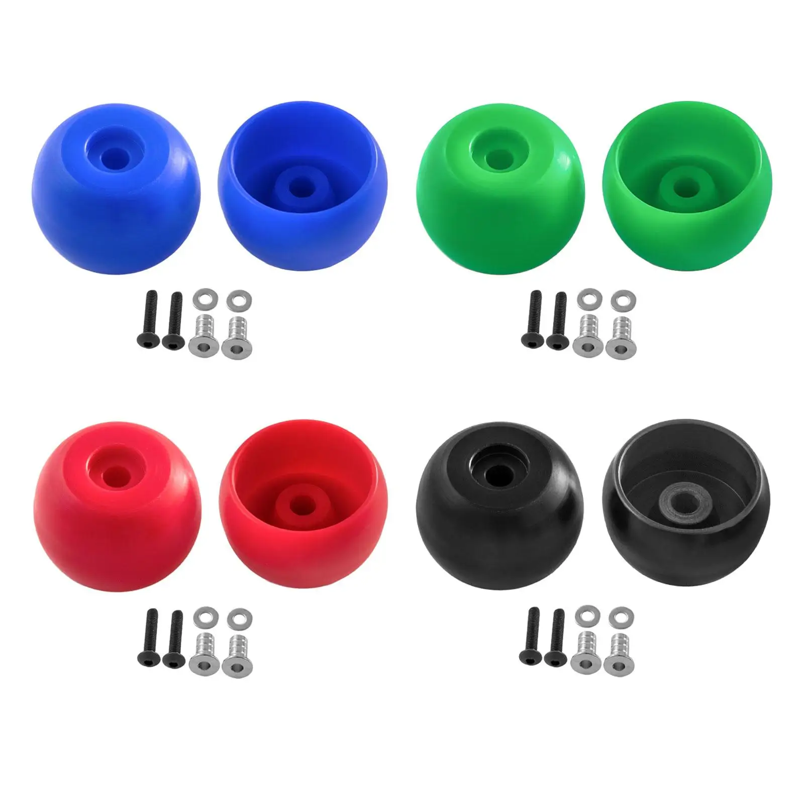 2Pcs 1:4 RC Motorcycle Side Wheel Auxiliary Wheel DIY Modification Accessories Upgrades Side Wheel for Los264003 Motorcycle