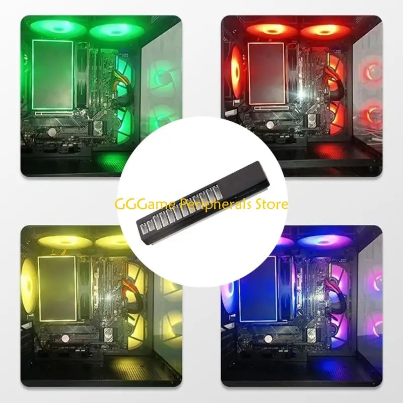 U55B ABS Plastic 6Pin Fan Controller Hubs for DIY Computer Builds and Gaming Rigs