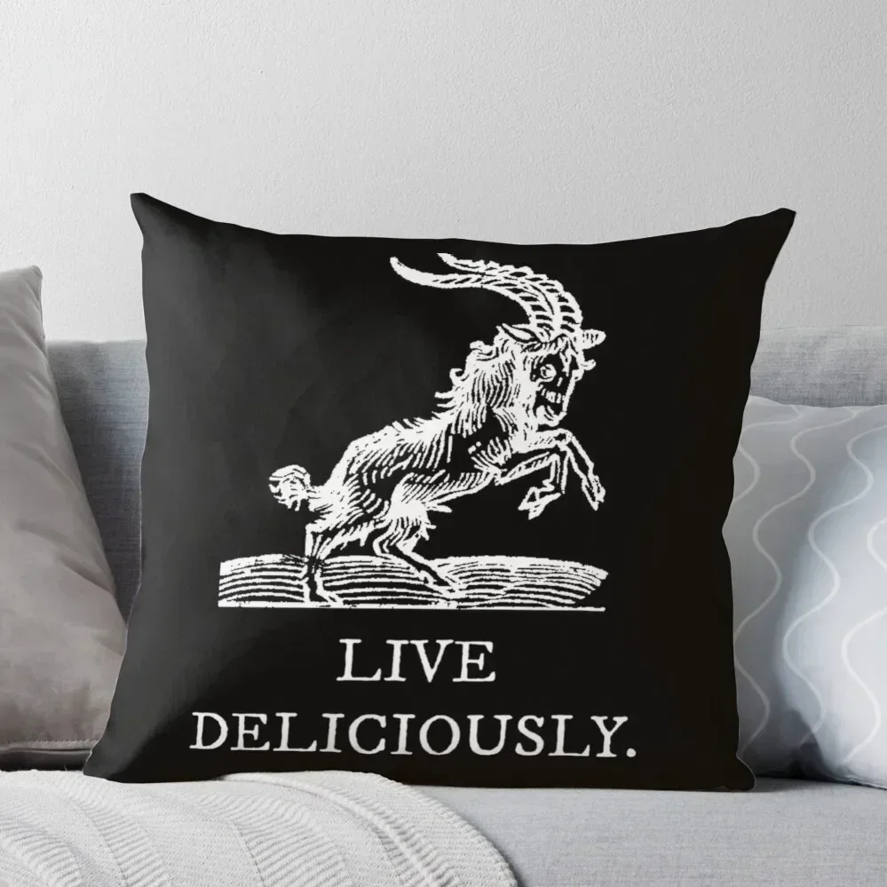 

Live Deliciously Throw Pillow Throw Pillow Sofa Cushions Cover covers for pillows pillow