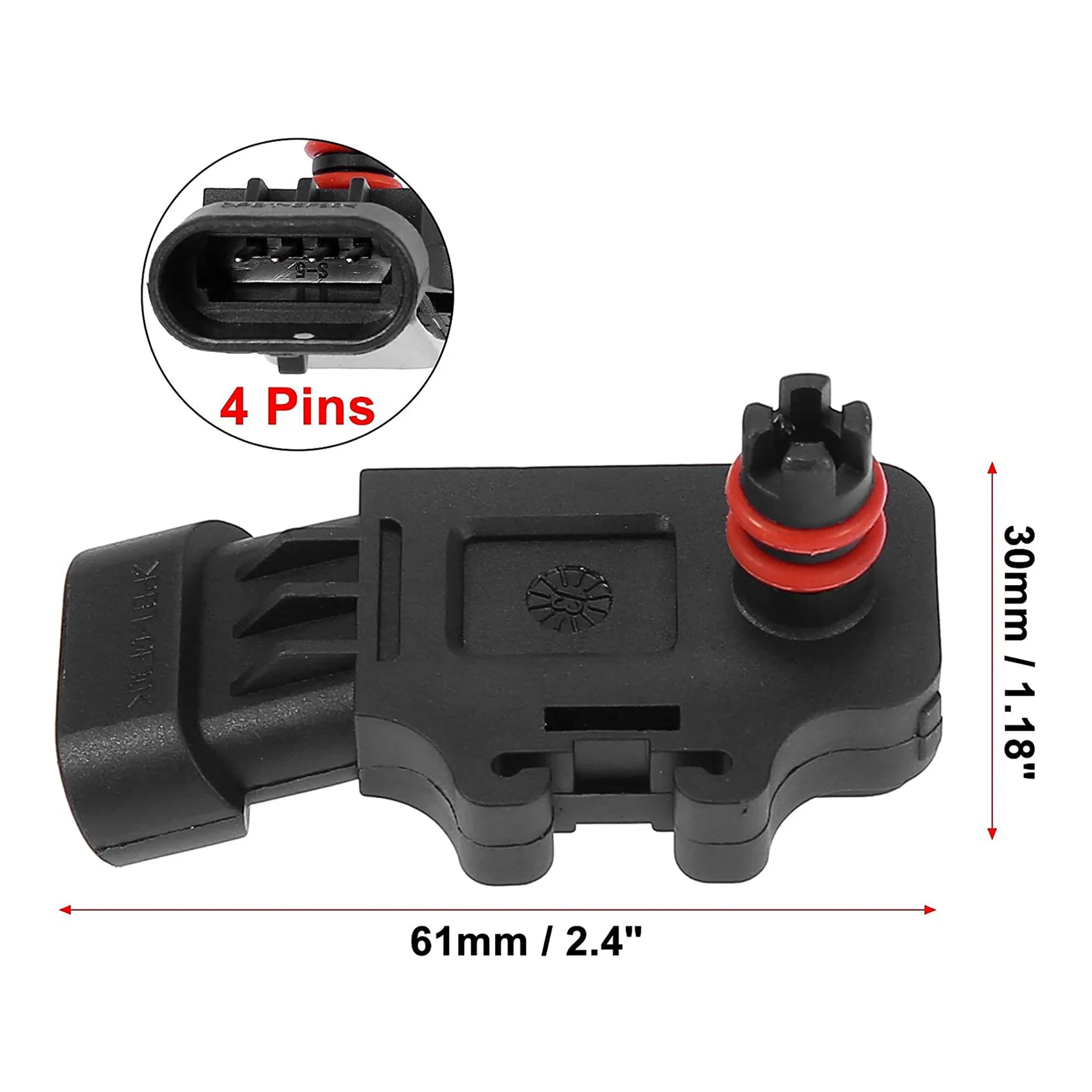 MAP Manifold Pressão Absoluta Sensor, Air Intake Switch para Chevrolet Corsa, Meriva, 12232201, 93333350