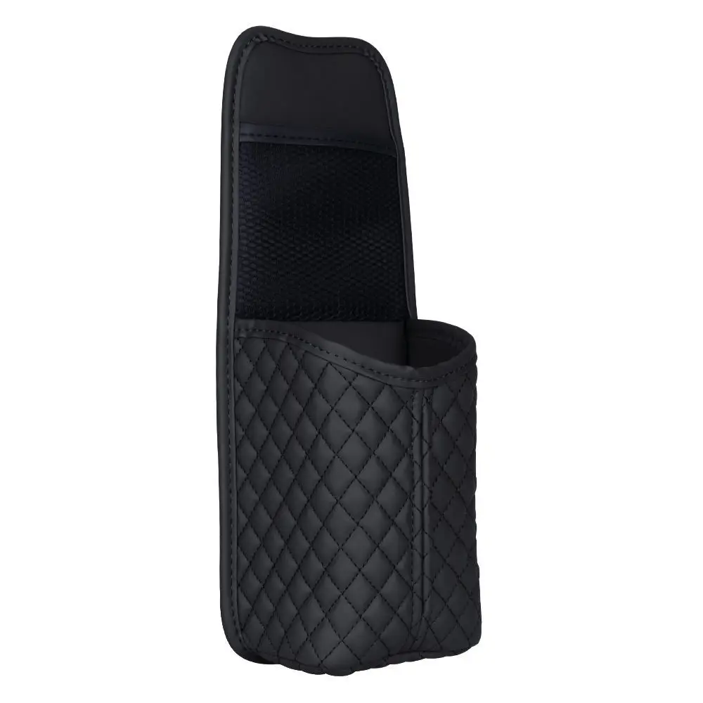 Car Seat Side Hanging Storage Organizer Leather Auto Cup Tissue Box Glass Phone Holder Driving Chair Side Paper Towel Pocket Bag