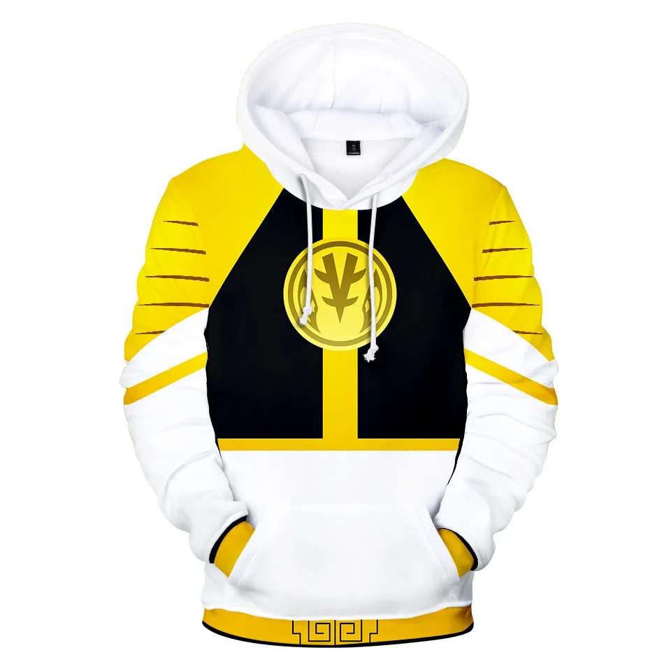 Coats Mighty Morphin 3D Printing Jacket Kids/Men/Women Long Sleeve Sweatshirt Fashion Harajuku Hoodie Clothes Cosplay Costume