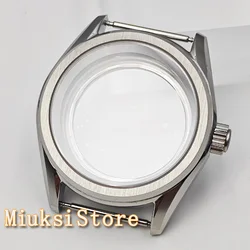 NH35 Silver 38mm Stainless Steel Watch Case Sapphire Glass 10ATM Case fit NH34 NH35 NH36 NH38 NH70 NH72 ETA2824 PT5000 Movement