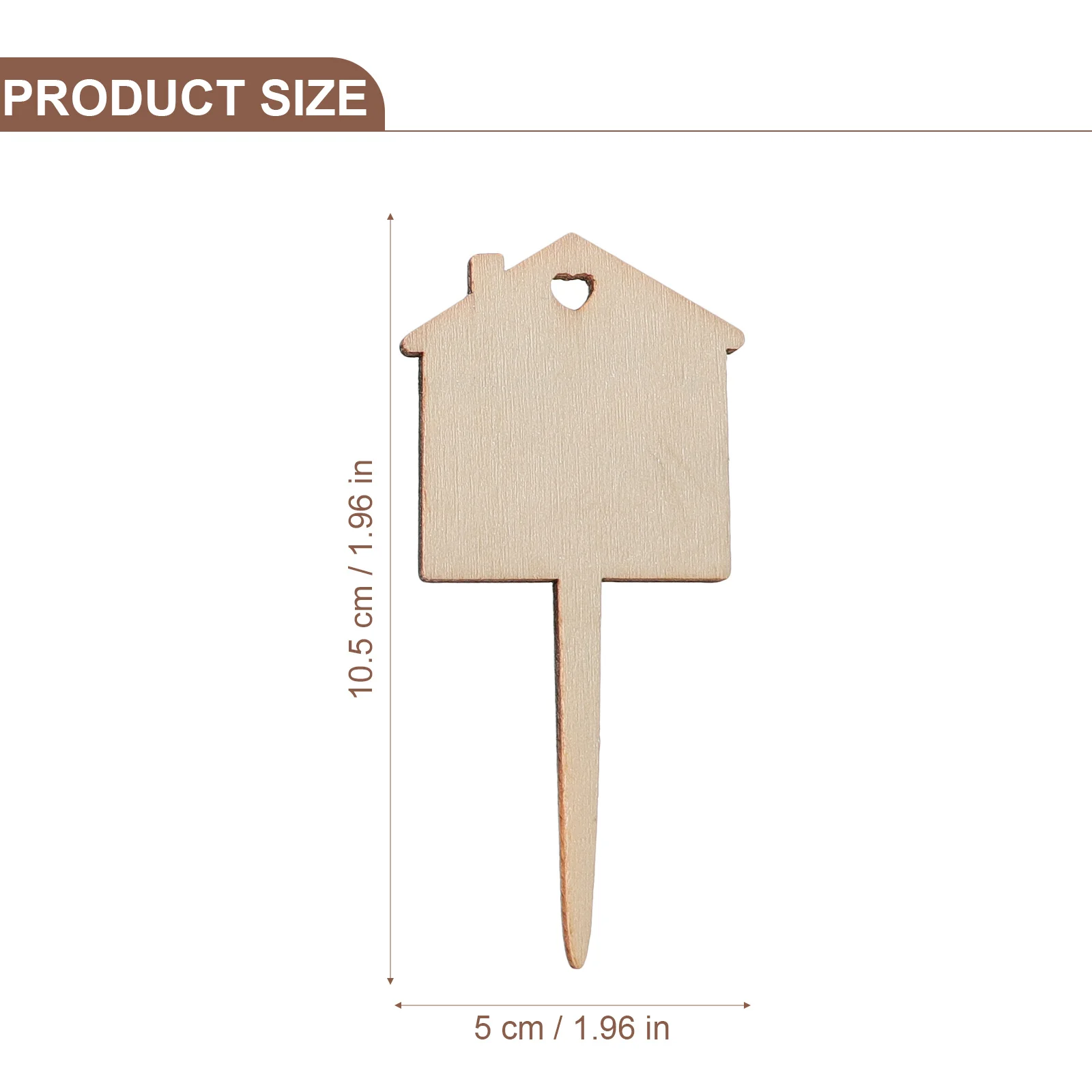 

50Pcs Reusable Plant Labels Wooden Tags Durable Gardening Markers for Garden Plant Identification Wooden Tags Gardening Tag