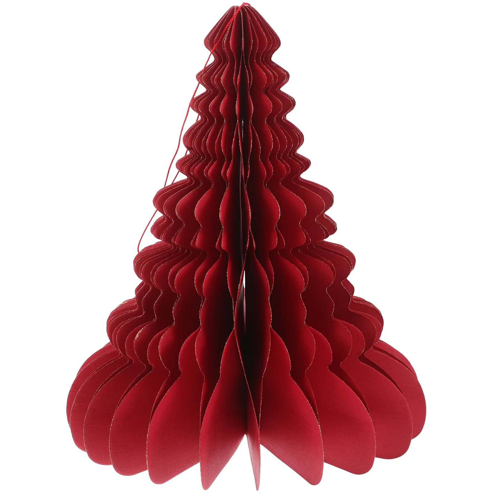 

Christmas Tree Ornaments Tabletop Statue Honeycomb Xmas Decor Charm Festival Paper Decoration Indoor