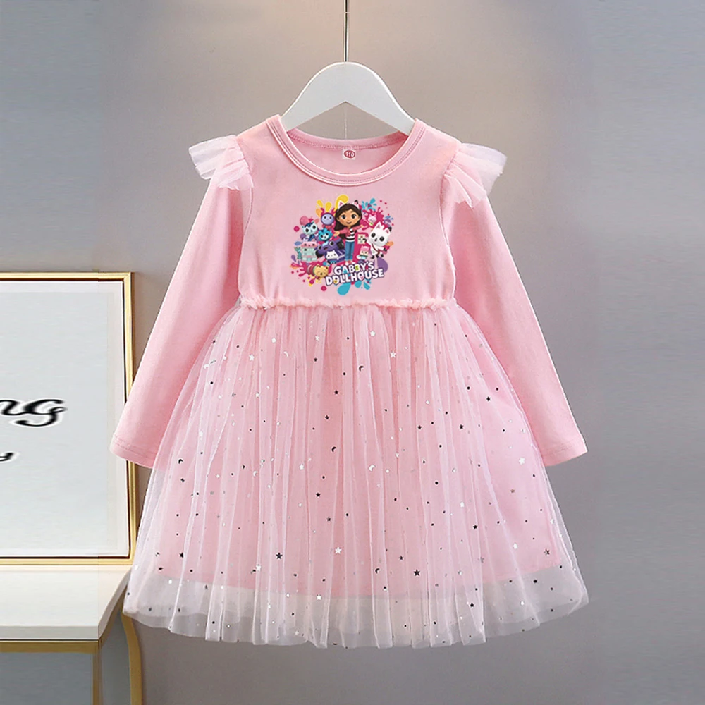 2026 New Girls Dress Spring Autumn Kids Long Sleeve Princess Dress For Children Fashion Clothes Baby Birthday Party Clothing
