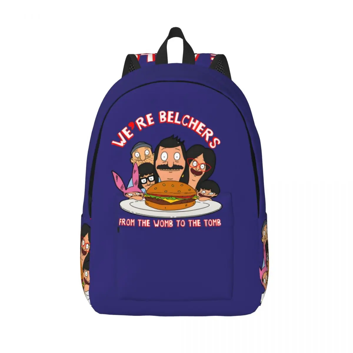 

Knapsack Together Retro Washable B-Bob's Burgers Female For Gifts Snack Storage Handbag Office Work School