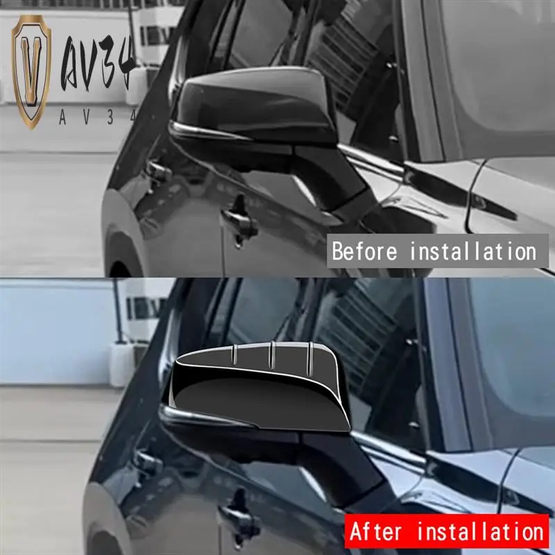 

AV34-Car Side Rearview Mirror Cover Door Mirror Shell Trim Sticker For Toyota Grand Highlander 2024