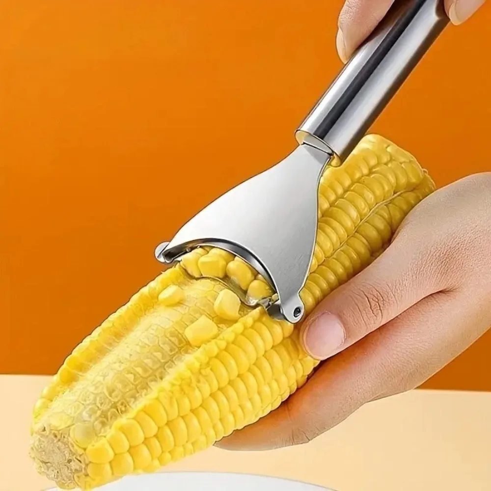 Pelador de maíz de acero inoxidable, trillador de maíz, pelador de granos de maíz, pelador de frutas y verduras, utensilios de cocina