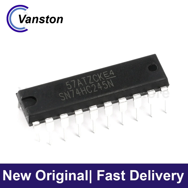 74HC245  SN74HC245N  HD74HC245P  5Pcs  DIP20  Eight in-Phase Tri-state Bus Transceiver Logic Chip New Original