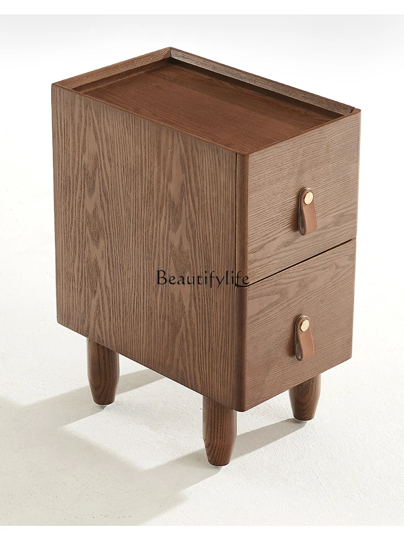 Bedside table in the ancient style edge few simple modern small very narrow storage cabinet