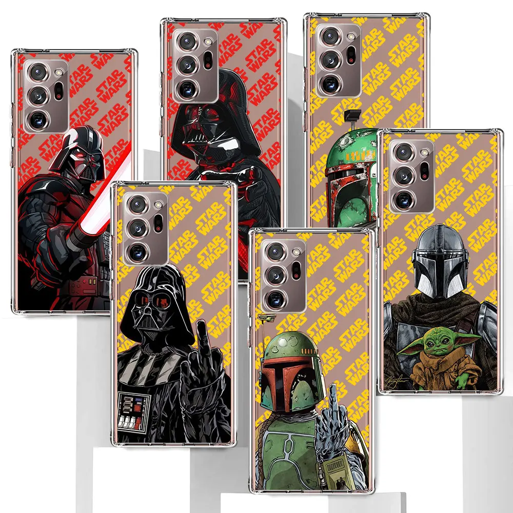 Star Wars Darth Vader Case for Samsung Galaxy Note 20 Ultra 5G 10 Plus 8 9 10 Lite TPU Transparent Soft Phone Cover J4 J6 J8