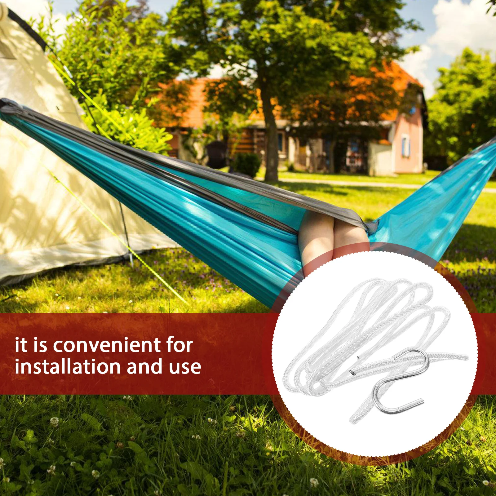 

1Set Tree Swing Hanging Straps Kit Heavy Duty Rope Swing Tree Straps for Backyard Hammock Chair Hanging Attachment Outdoors