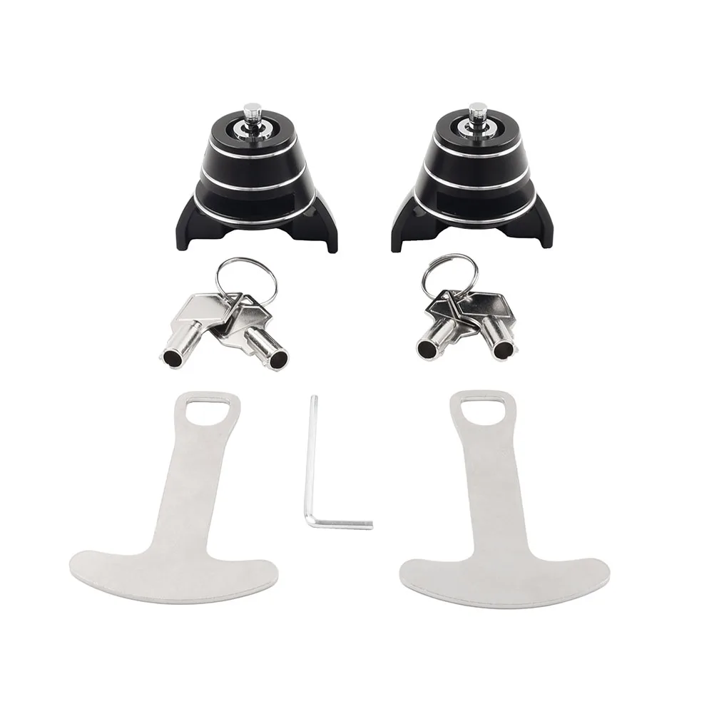 1 Pair Motorbike Anti Theft CNC Handlebar Helmet Lock For Can-Am Canyon Redrock XT 2025 2026