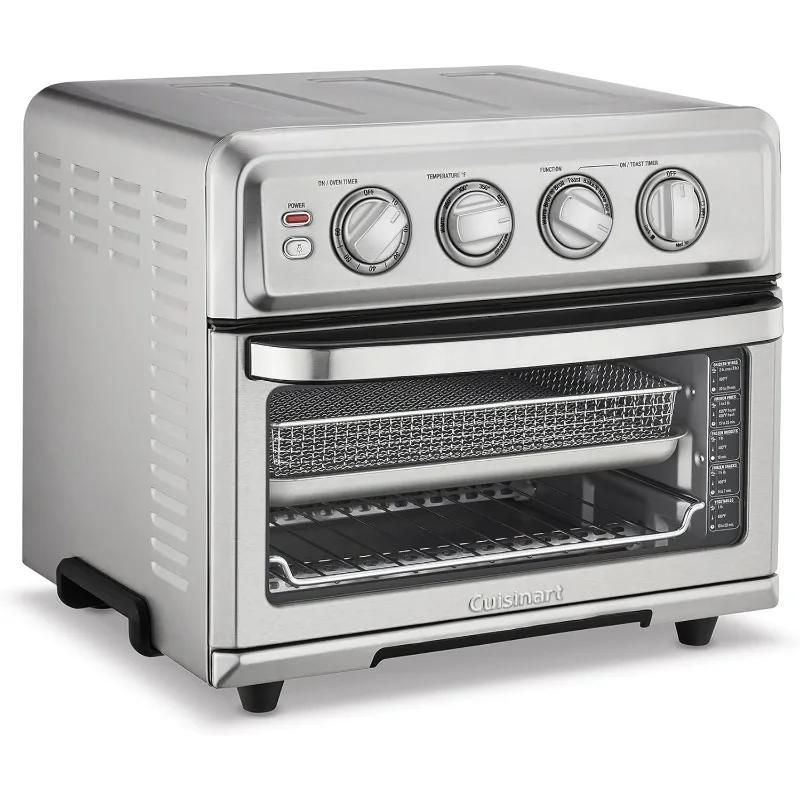 

Cuisinart Air Fryer + Convection Toaster Oven, 8-1 Oven with Bake, Grill, Broil & Warm Options, Stainless Steel, TOA-70