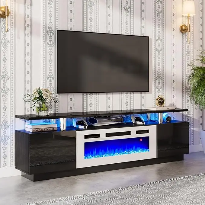 Modern Fireplace TV Stand with 36