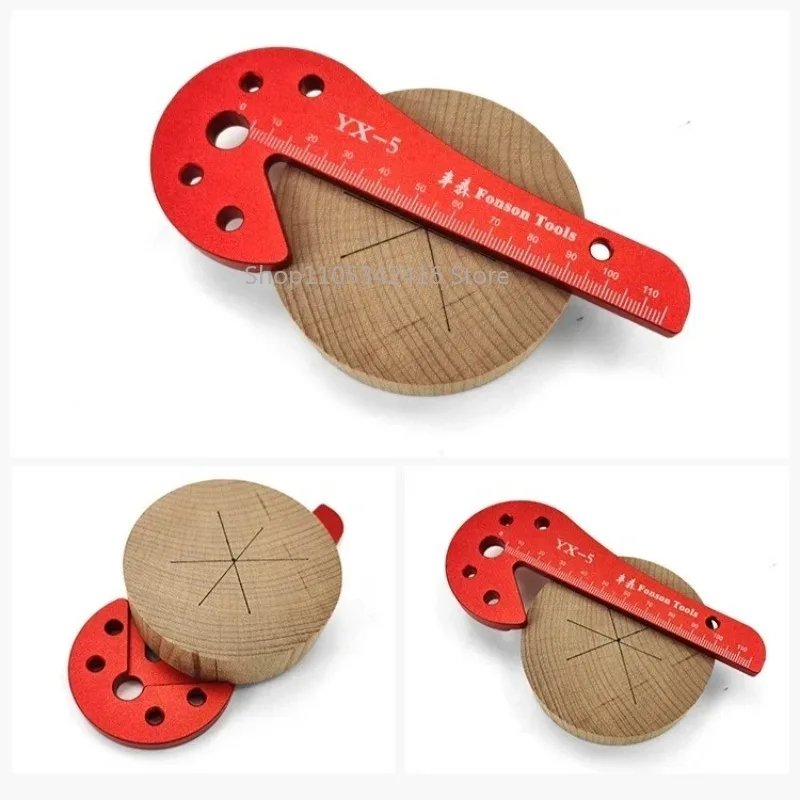 Woodworking Center Marking Tool, 45 & 90 Degree Right Angle Marking Gauge for Woodworking Daily Processing Projects