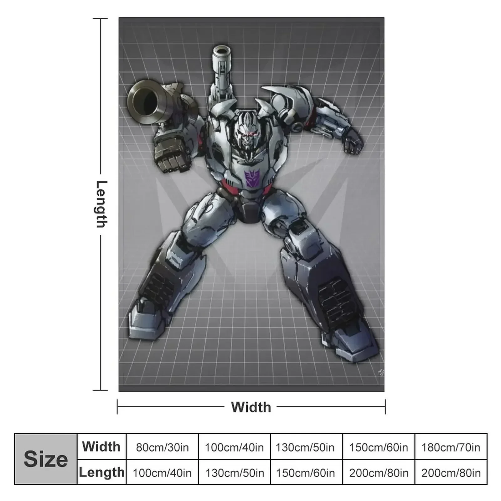 Megatron Throw Blanket blankets and throws Bed Fashionable Cute Plaid For Baby Blankets