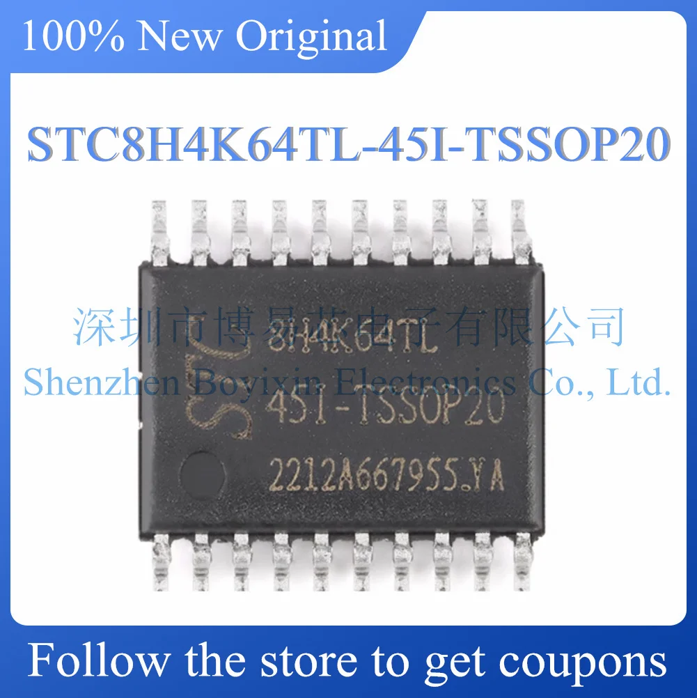 Produk baru STC8H4K64TL-45I-TSSOP20.Original. TSSOP-20