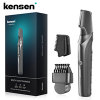 Kensen S6 Electric Hair Trimmer for Men Body Groomer Clipper IPX5 Waterproof Portable Groin Pubic Hair Trimmer Razor For Barber
