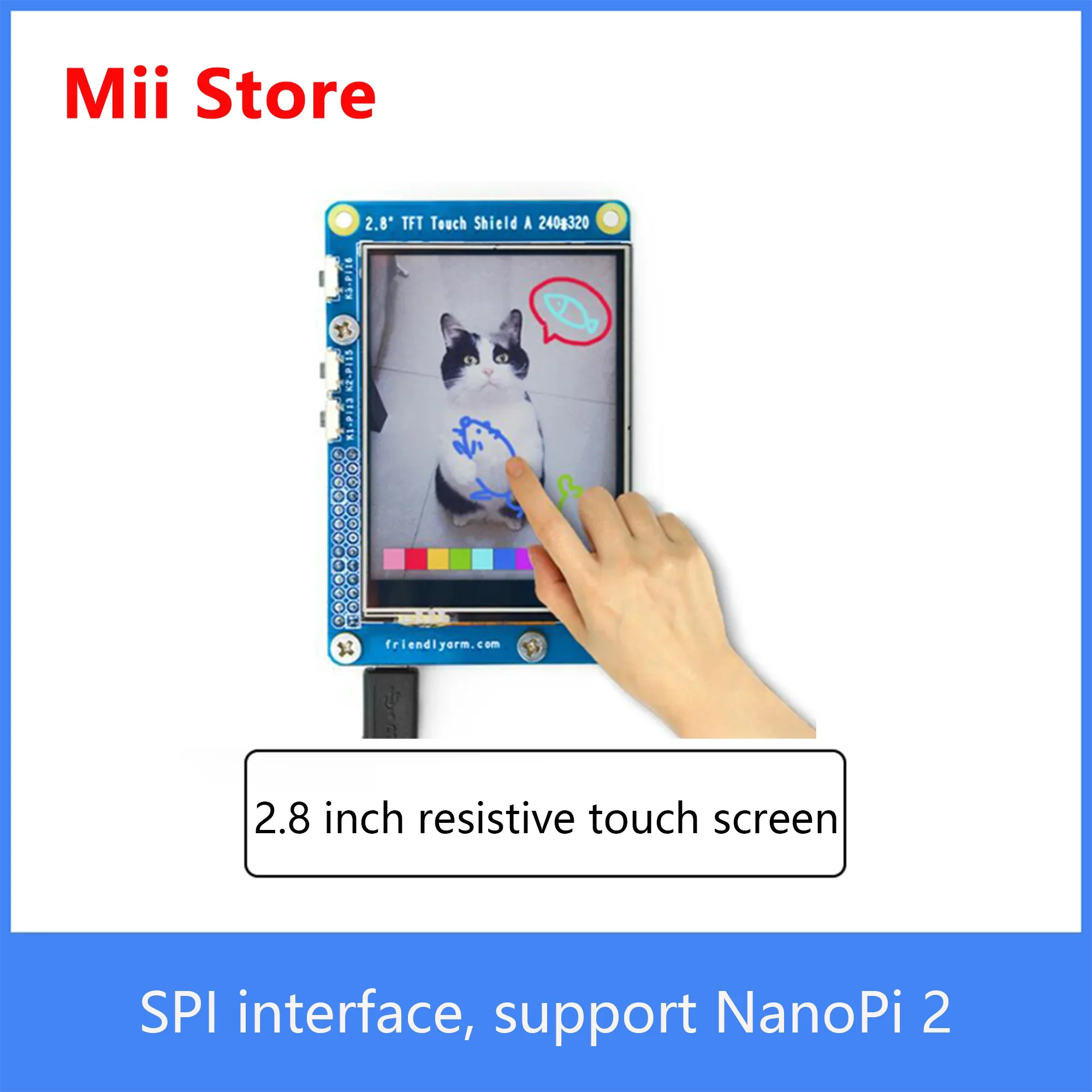 NanoPi  2.8Inch Resistive Touch Screen