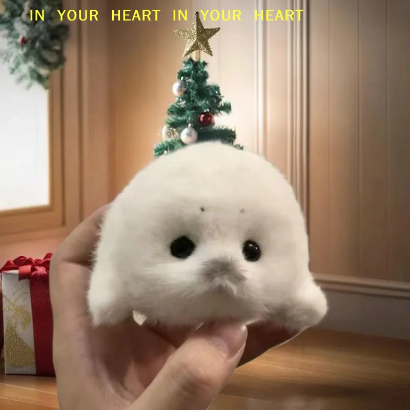 

【X】Cute Baby Seal Doll Plush Toy Pendant Simulation Ocean Toy Souvenir Seal Pendant Gift Doll Bag Pendant