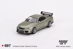 MINIGT 1:64 Nissan Skyline GT-R(R34)Tommykaira R-z Millenium Jade MGT00697-CH auto Diecast modello di veicolo giocattolo