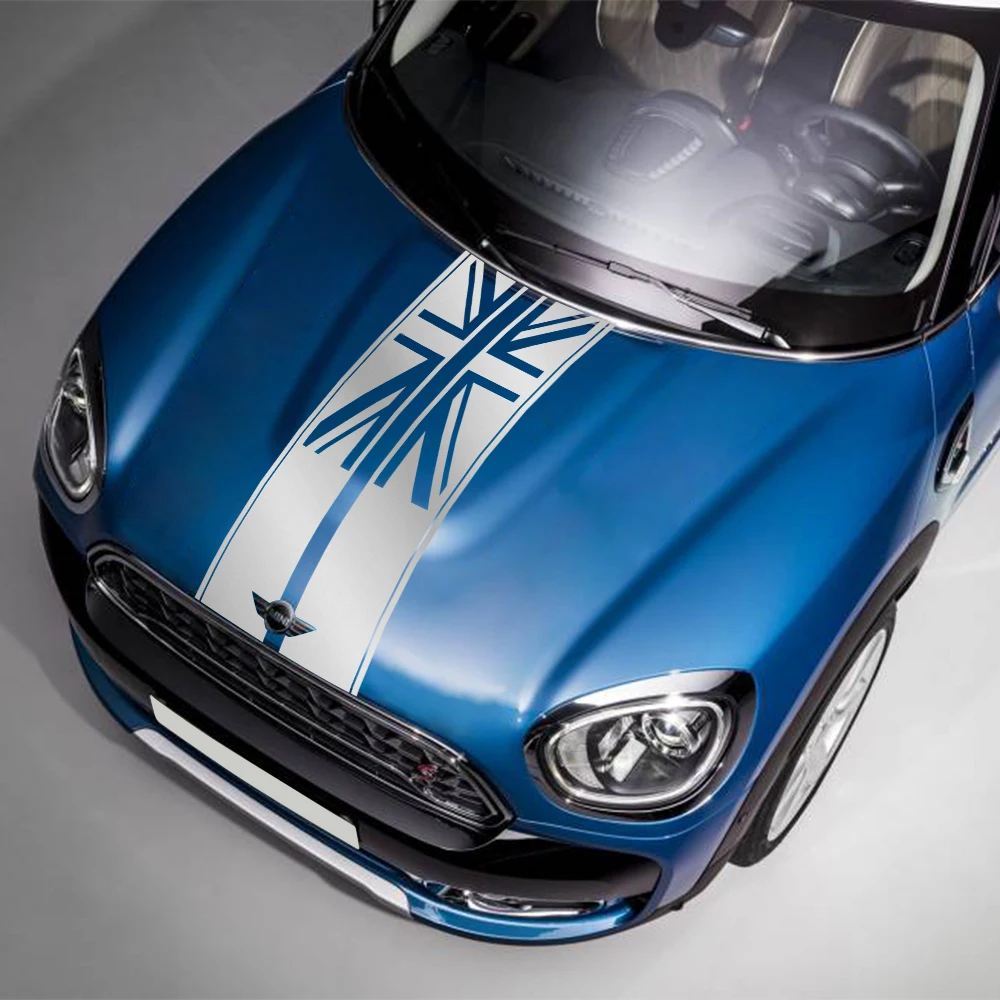 Car Hood Stickers Cover Union Jack Tuning Decor Decal For Mini Cooper S F54 F55 F56 F60 R53 R55 R56 R60 R61 Clubman Countryman