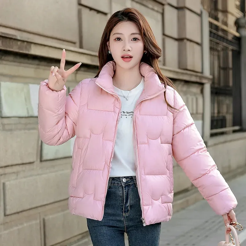 Cotton-padded Women\'s New Winter Coat In 2025Parkas Korean Female Fashion Slim Loose Jacket Student Short Down cotton Overcoat