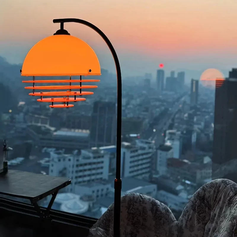 Medieval sunset Bauhaus floor lamp retro living room bedroom bedside sofa decorative atmosphere lamp