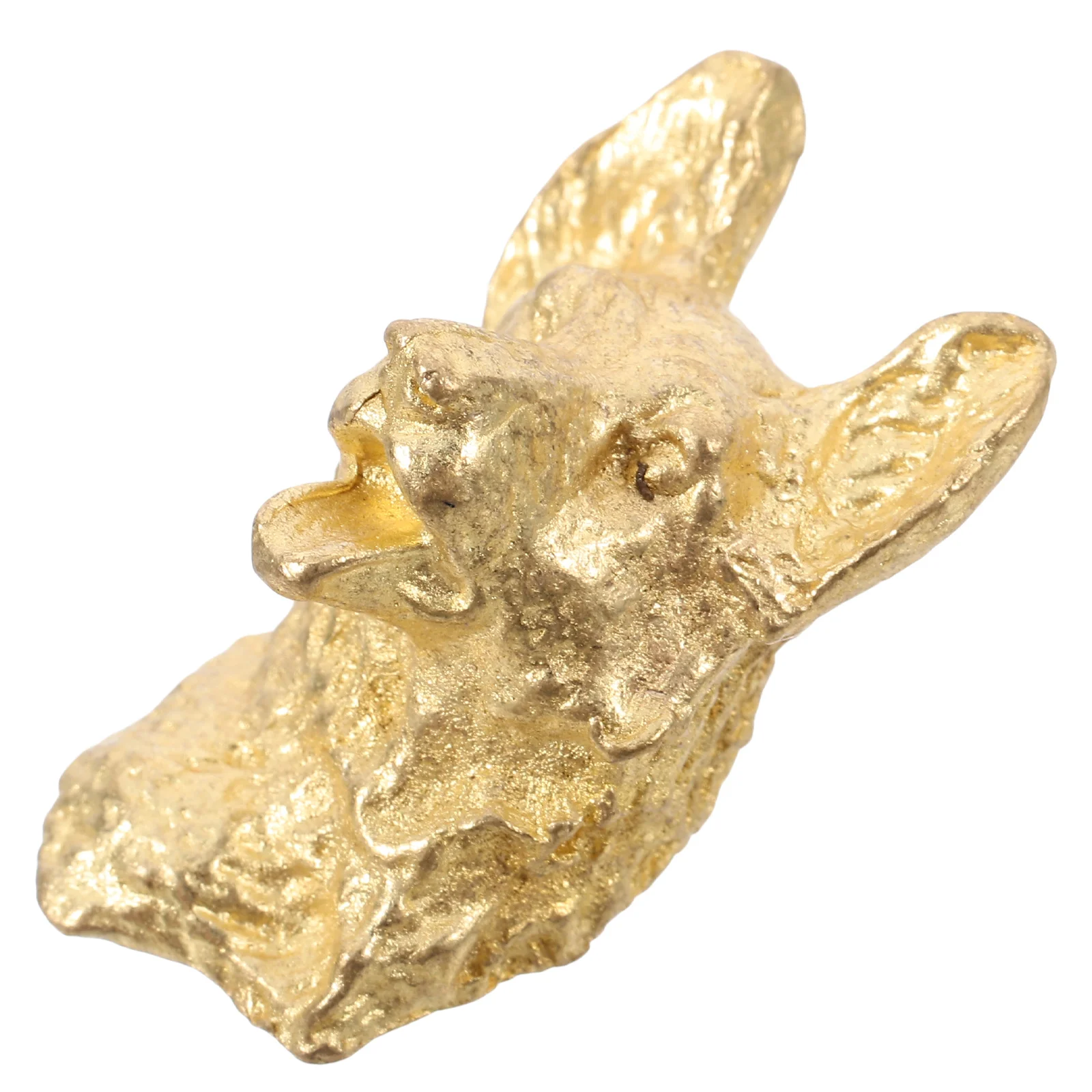 

Wolf Dog Head Brass Cabinet Handle Vintage Design Easy Install Drawer Pulls for Dressers Wardrobes Kitchen Cabinets