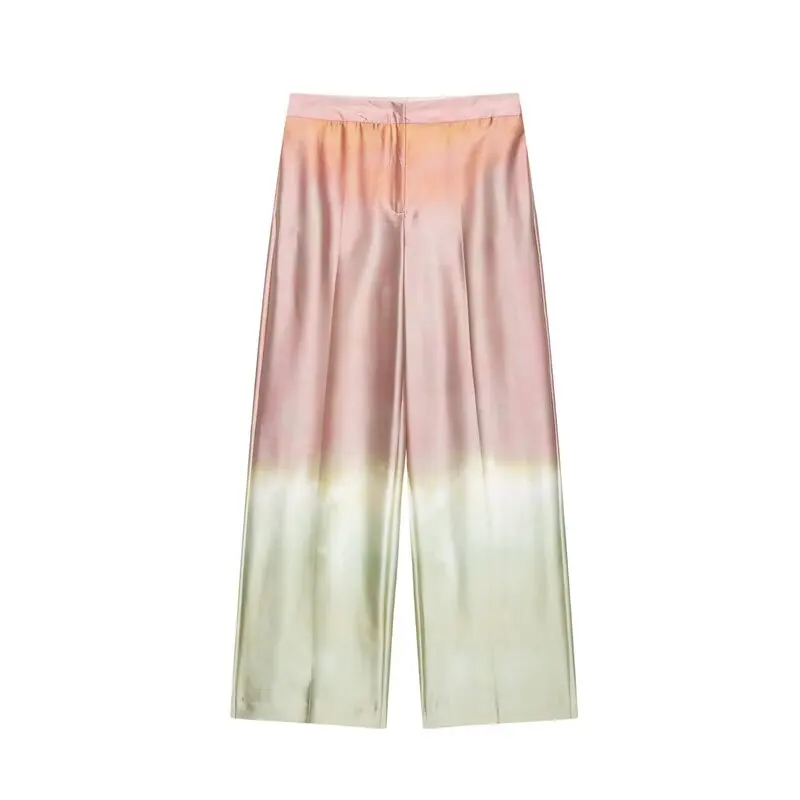 Neues Sommer-2025, Damen-Top und Hose mit Faion-Print, V-Ausschnitt, vielseitiges Ensemble für Kinder im Alter von 25–35 Jahren