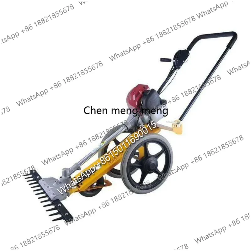 Hand-Pushed Lawn Mower Multifunctional Four Stroke Mini Reel Mower Agricultural Orchard Brush Cutter Garden Tool