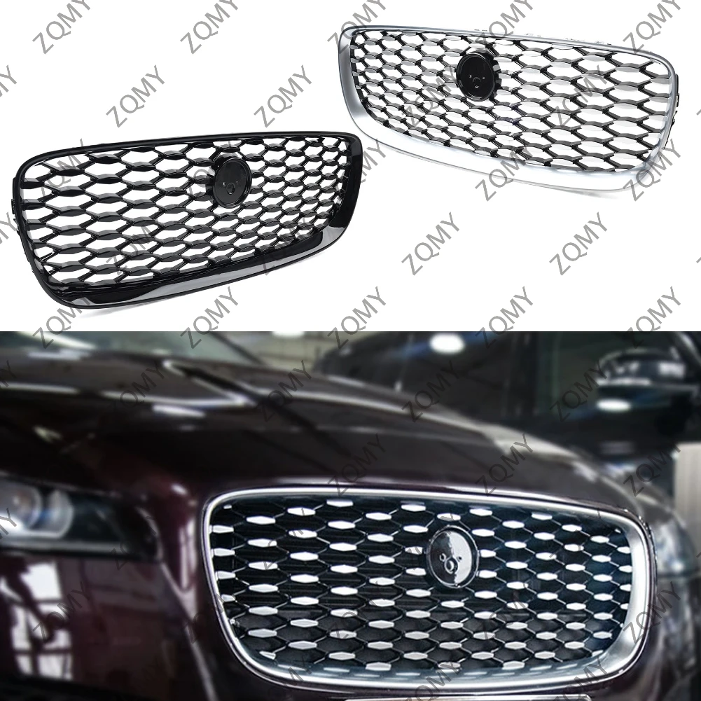 

Front Bumper Grille Centre Panel Styling Upper Radiator Grid Grill For Jaguar XF 2016 2017 2018 2019